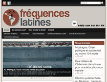 Tablet Screenshot of frequences-latines.com